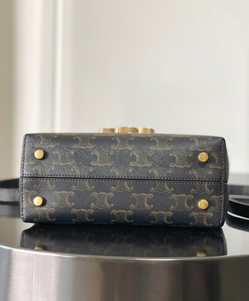 Celine Teen Nino Bag In Triomphe Canvas Coffee